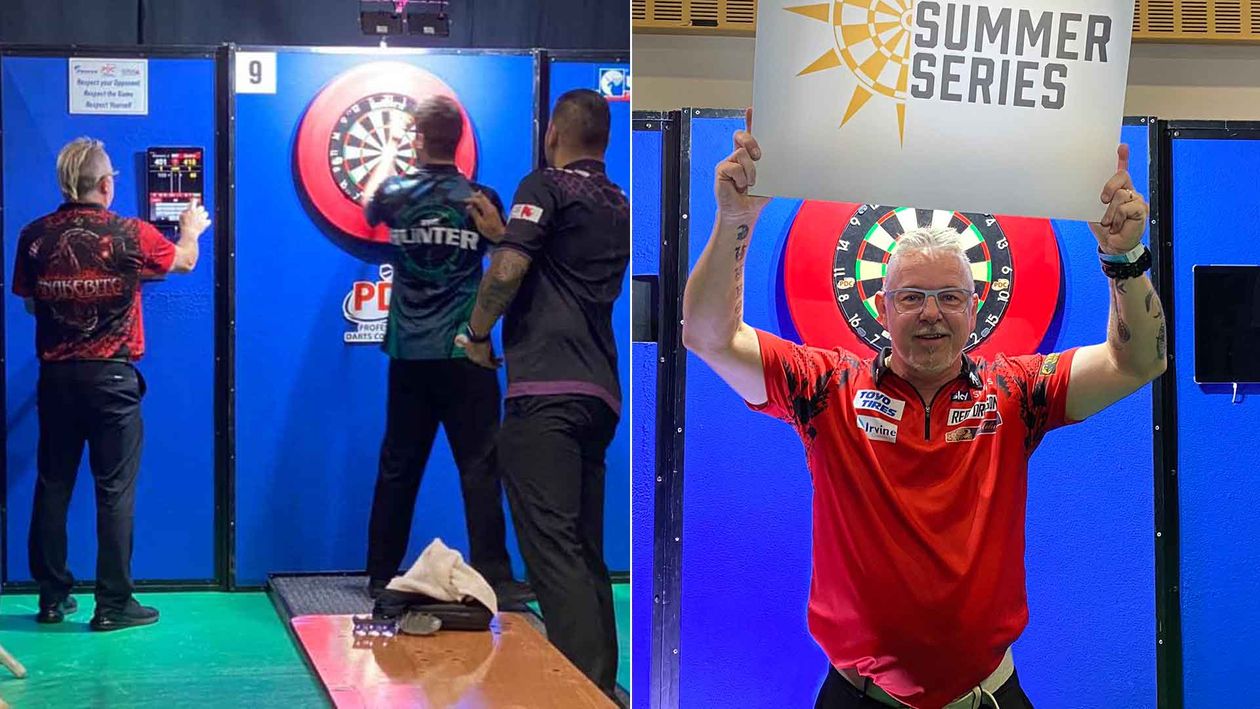 Peter Wright marked a match in the morning then won the title in the evening
