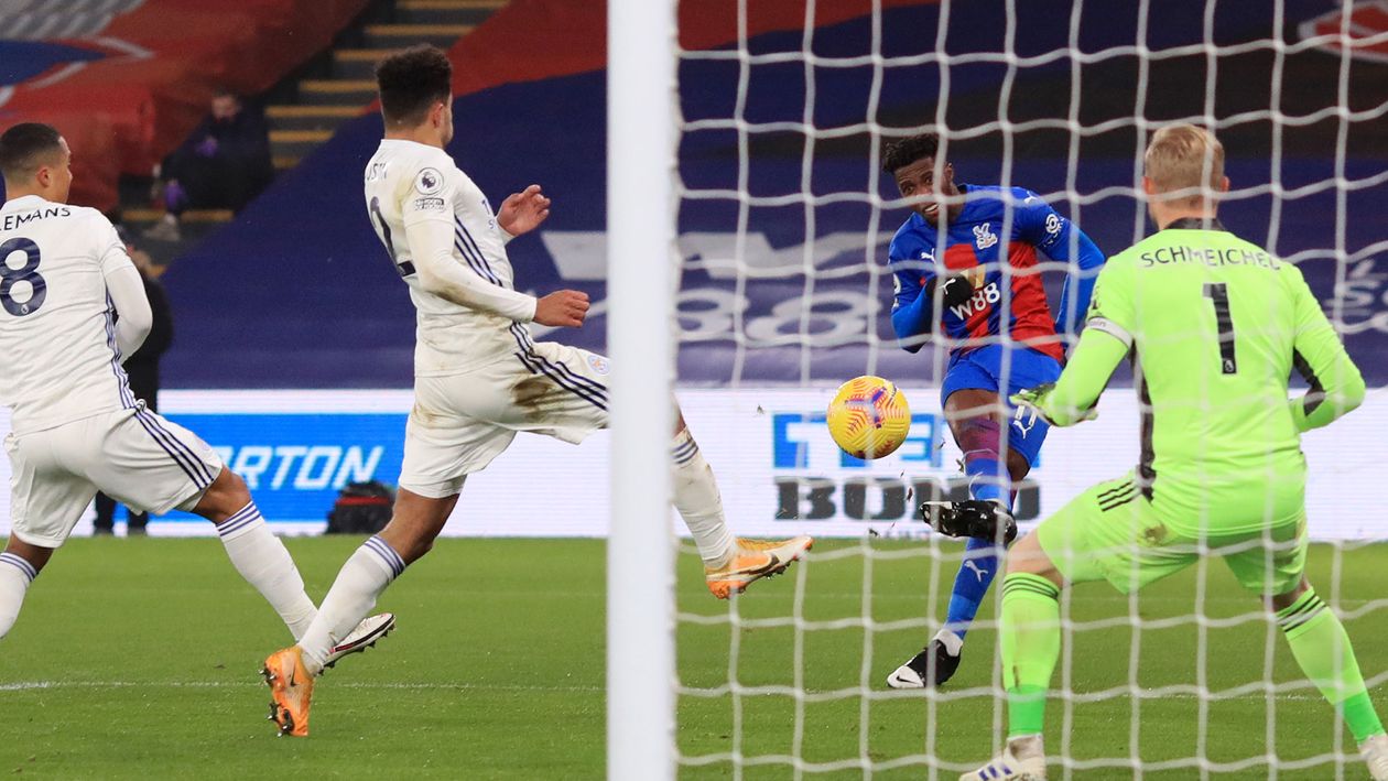 Wilfried Zaha puts Crystal Palace ahead against Leicester City
