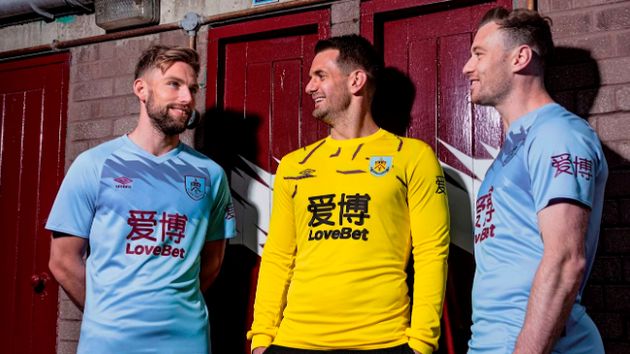Burnley's away kit for 2019/20
