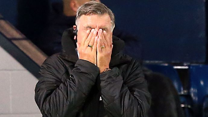 Sam Allardyce feels the pain on the touchline