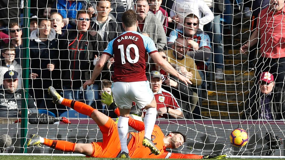 Ashley Barnes: The Burnley forward scores the winner against Tottenham