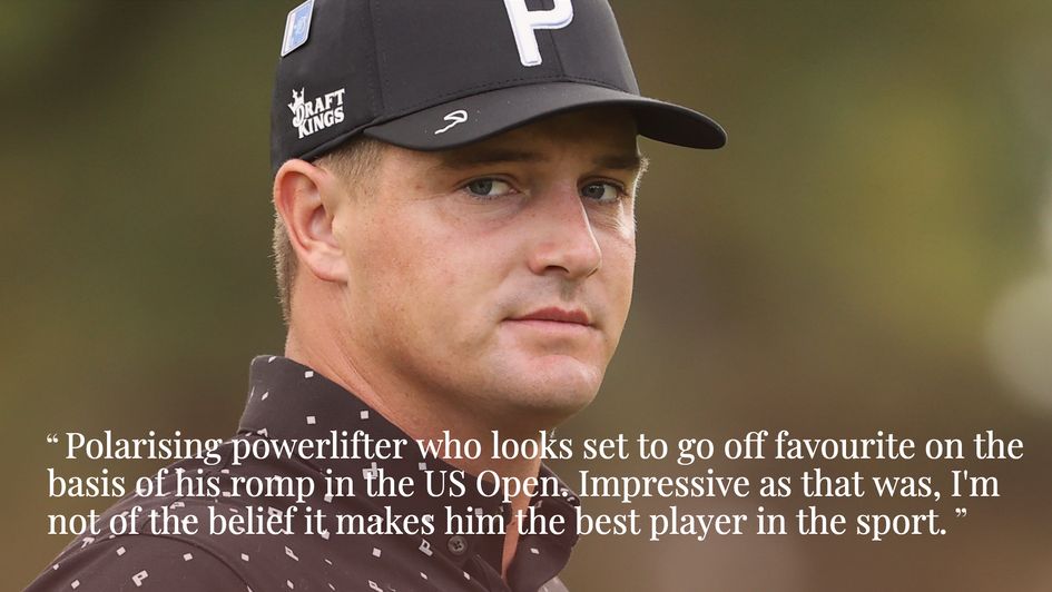 Ben Coley on tournament favourite Bryson DeChambeau