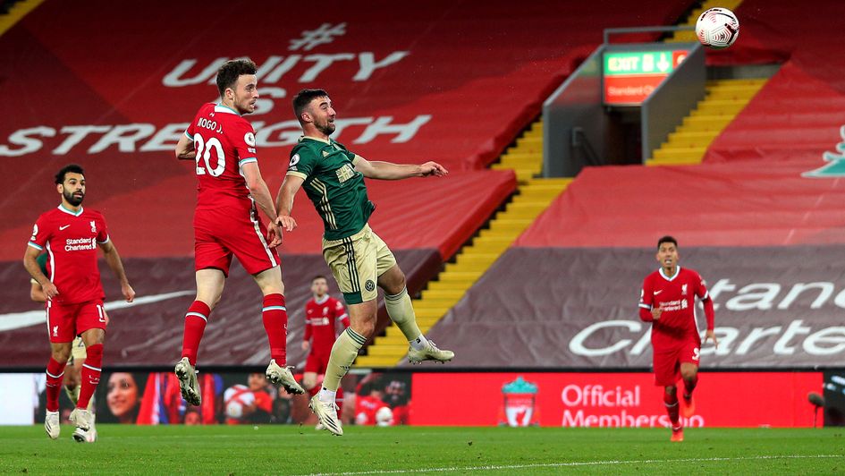 Liverpool's Diogo Jota scores