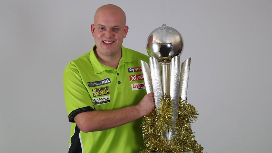 Michael van Gerwen defends his world title (Picture Lawrence Lustig/PDC)