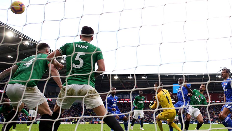 Sol Bamba strikes from close range to give Cardiff their second Premier League win