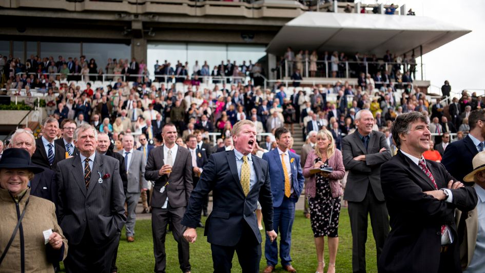 Spectators get a first-class view of the action at Goodwood
