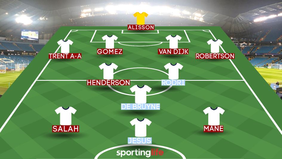 FootballCritic have picked their Man City v Liverpool combined XI for Sporting Life