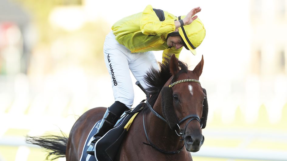 Tom Marquand celebrates on Addeybb