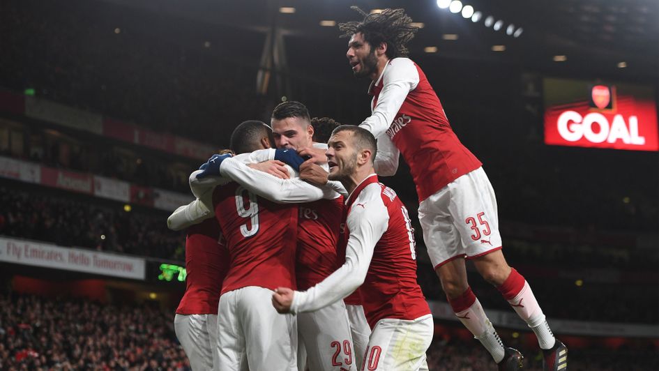 Celebrations for Arsenal