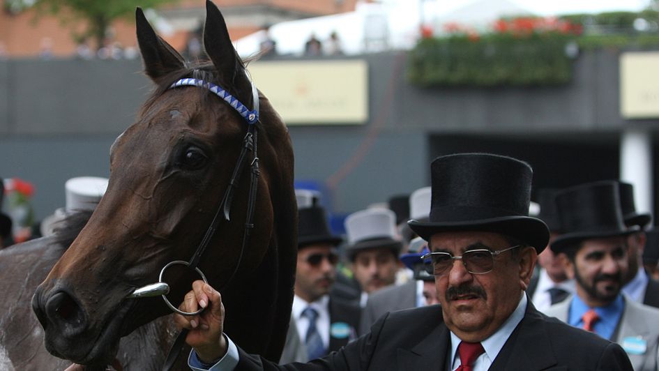 Ghanaati poses with owner Sheikh Hamdan Al Maktoum