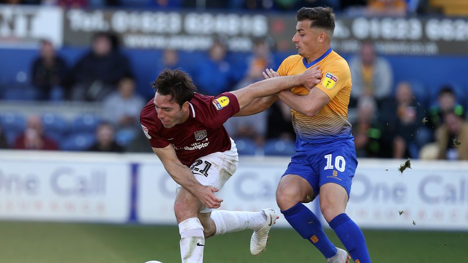 Otis Khan in action for Mansfield