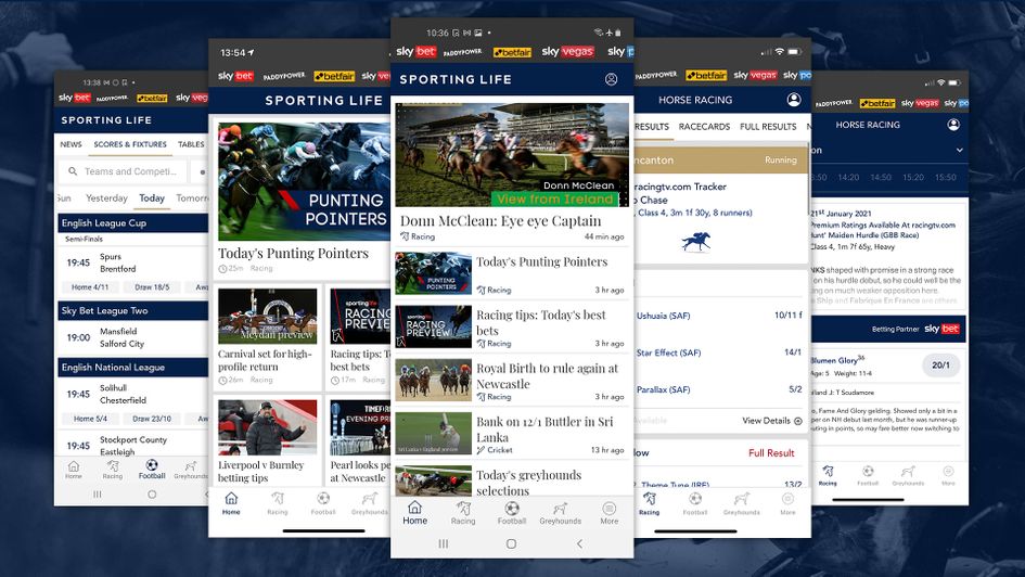 Download the Sporting Life app for our full features including FastResults, race replays and tipping content