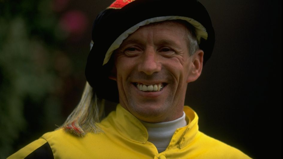 George Duffield celebrates User Friendly's St Leger win