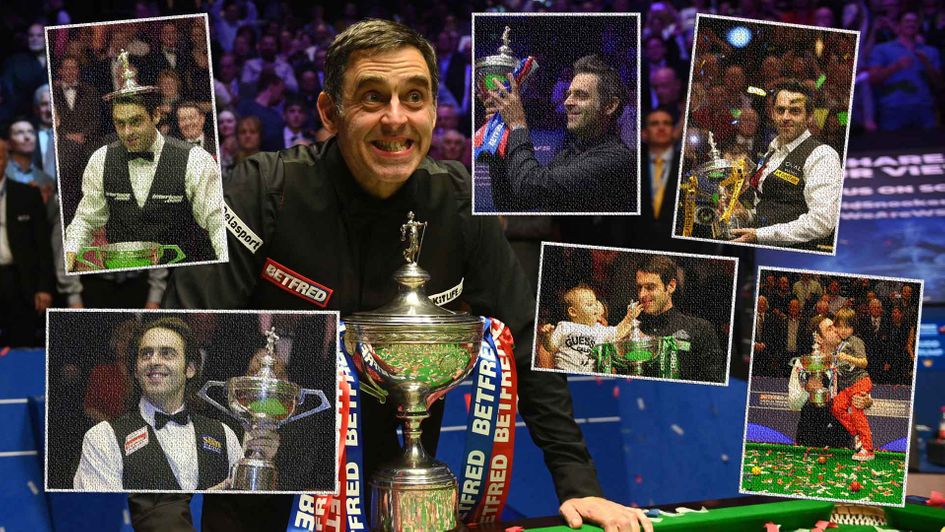 Ronnie O'Sullivan has won seven world titles