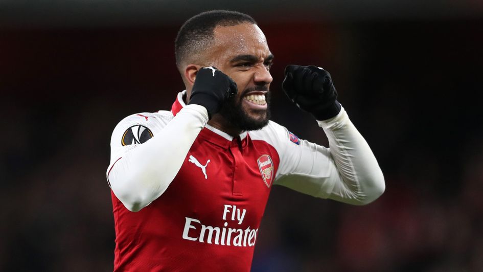 Alexandre Lacazette celebrates