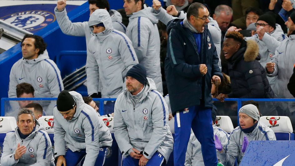 Celebrations for Maurizio Sarri