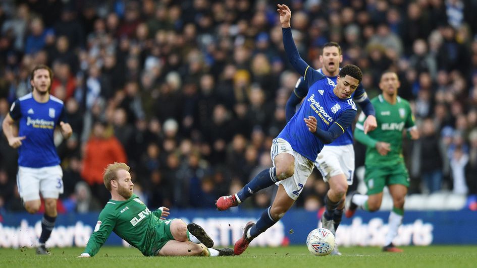 Barry Bannan brings down Jude Bellingham