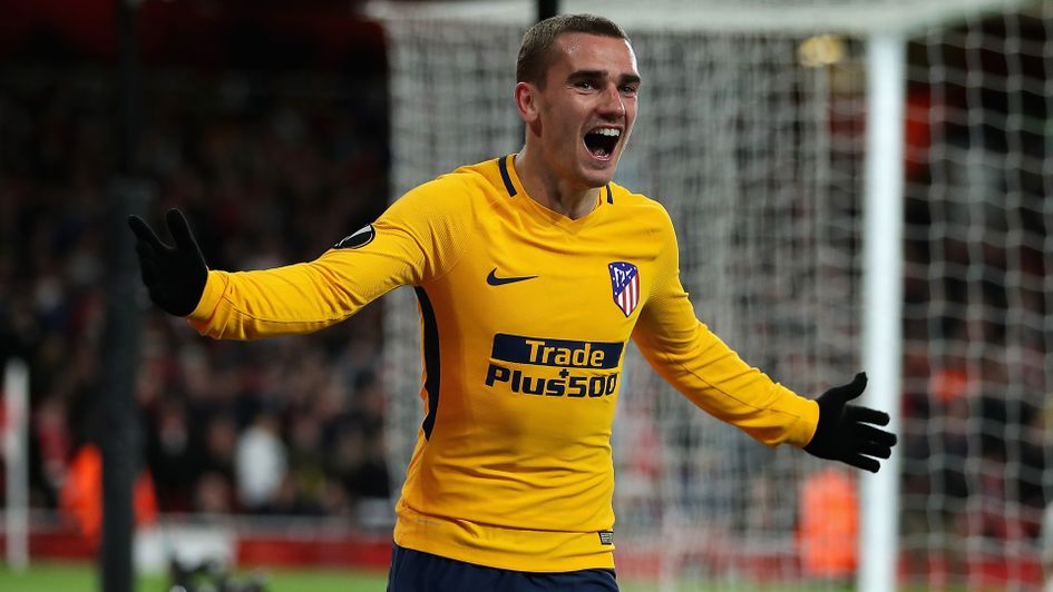 Antoine Griezmann celebrates