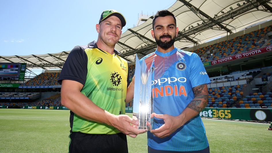 Aaron Finch and Virat Kohli