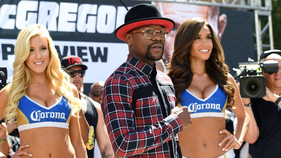 Floyd Mayweather in Vegas on Tuesday