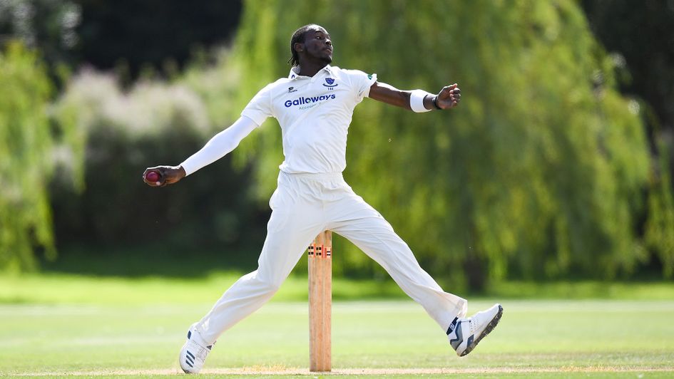 Jofra Archer in action for Sussex