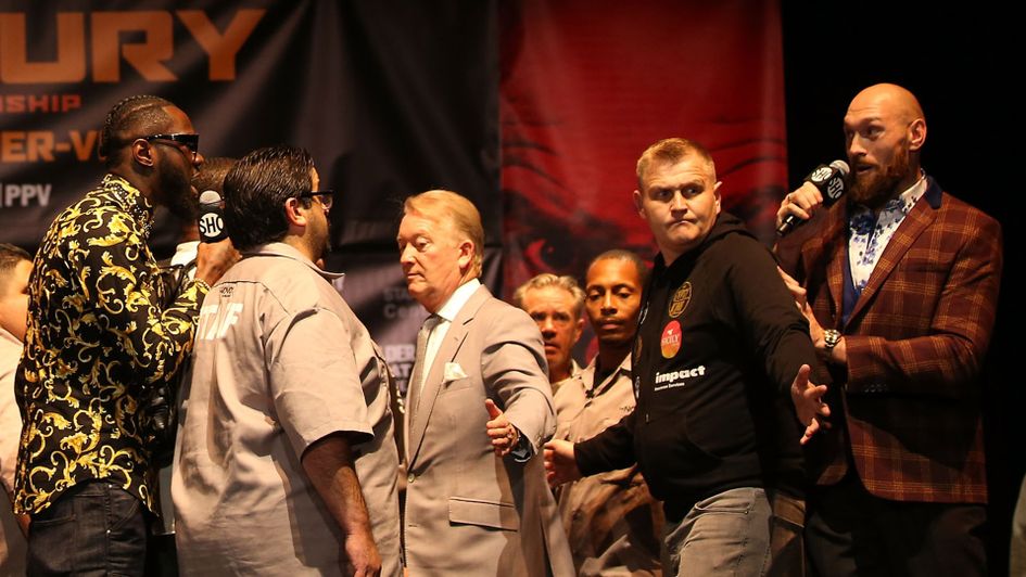 Deontay Wilder and Tyson Fury had to be separated again