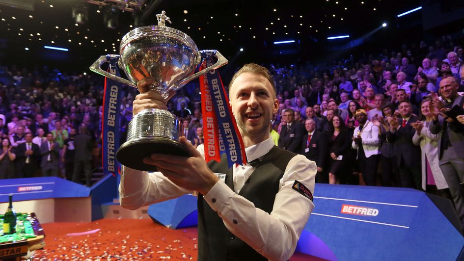 Judd Trump celebrates