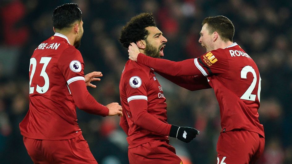 Mohamed Salah and Liverpool celebrate