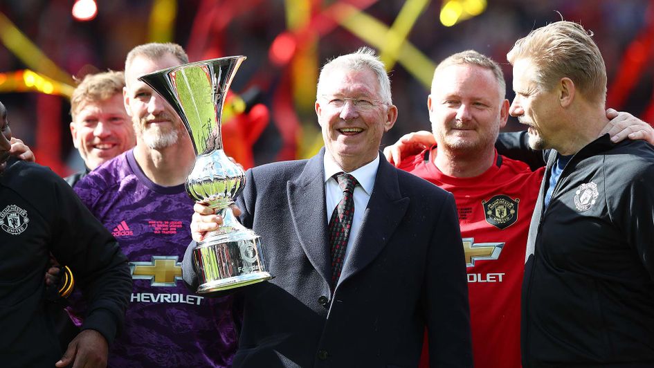 Sir Alex Ferguson back at Old Trafford with Manchester United legends