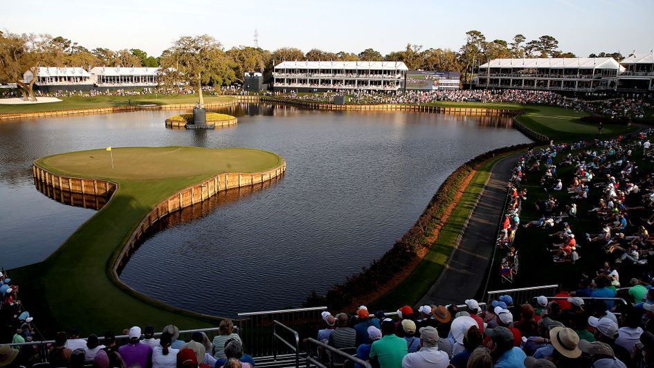 The 17th hole at TPC Sawgrass