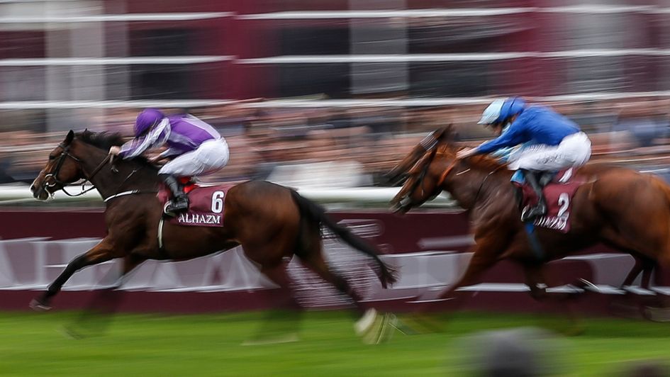 Happily leads Masar and Olmedo (far side)
