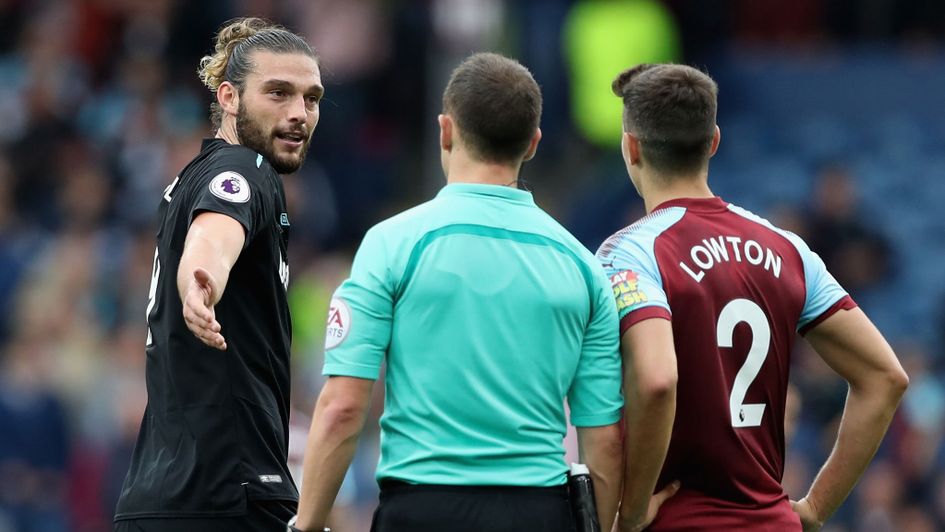 Andy Carroll gets his marching orders at Burnley