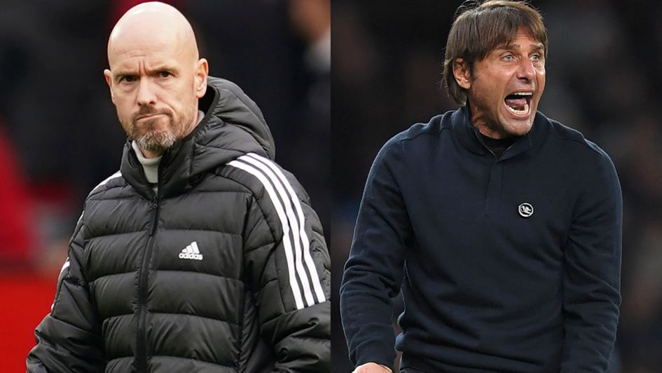 Erik ten Hag and Antonio Conte meet in midweek