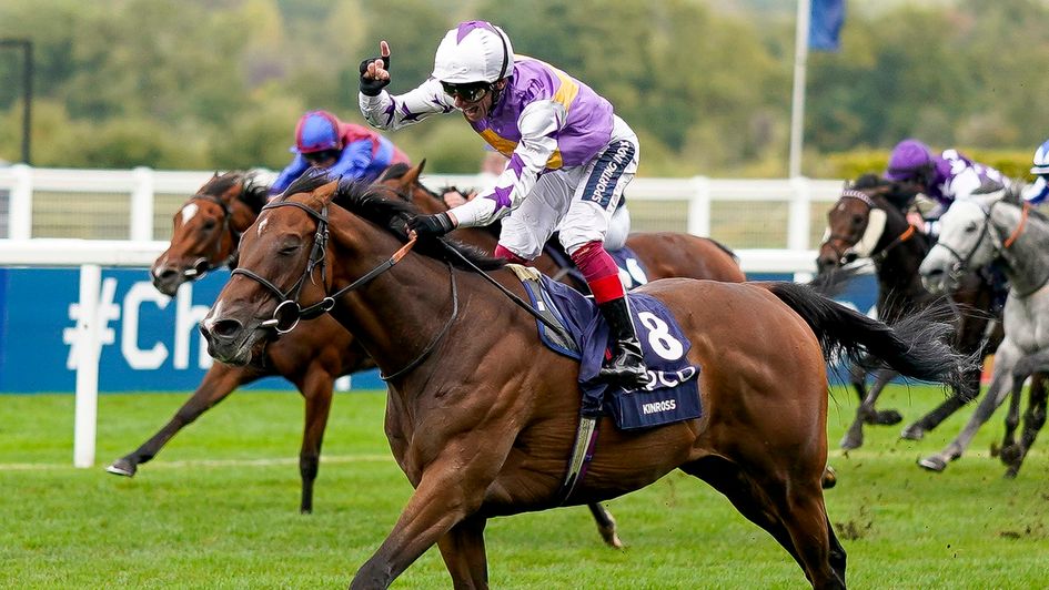 Kinross and Dettori cross the line in front