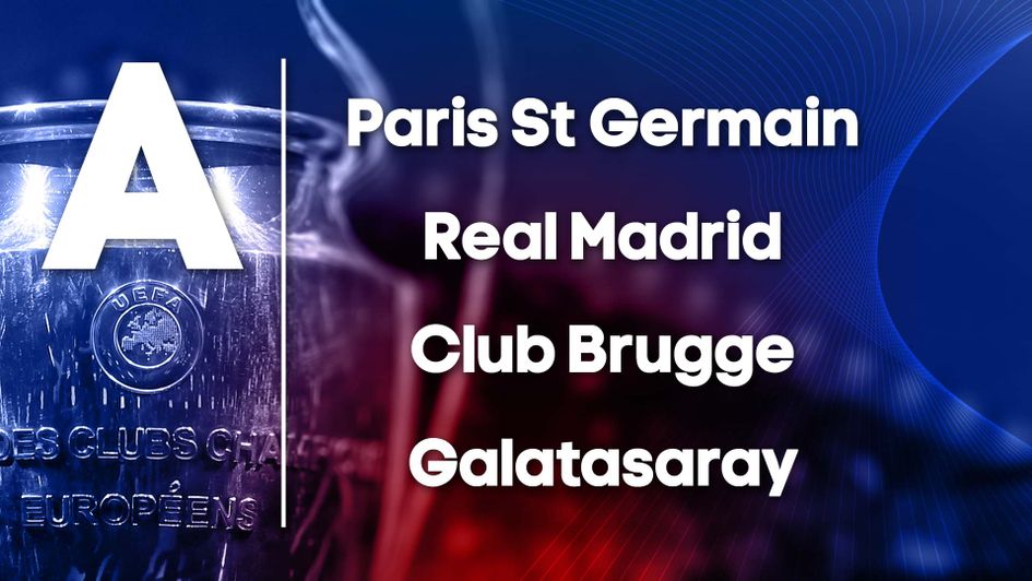 Champions League Group A: PSG, Real Madrid, Club Brugge, Galatasaray