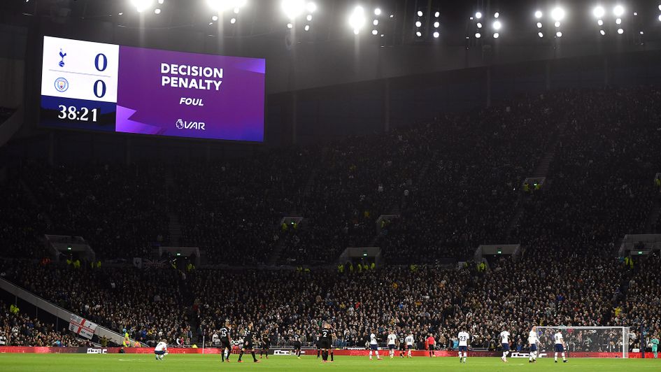 VAR awards Manchester City a penalty