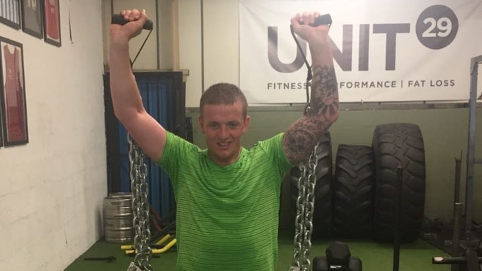 Jordan Pickford working hard