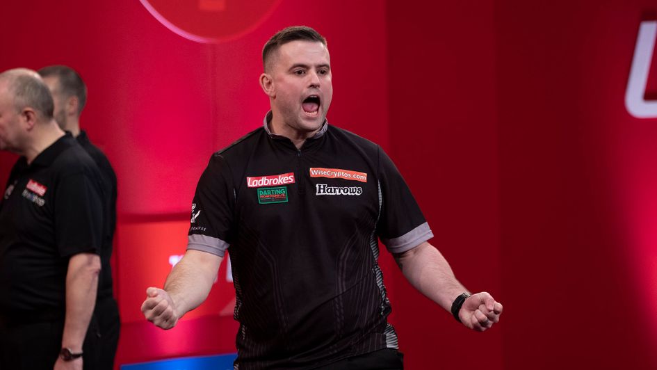 Luke Woodhouse celebrates his win