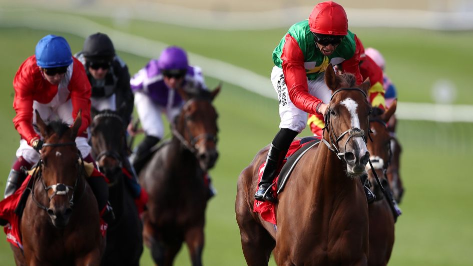 Billesdon Brook wins the Sun Chariot Stakes under Sean Levey