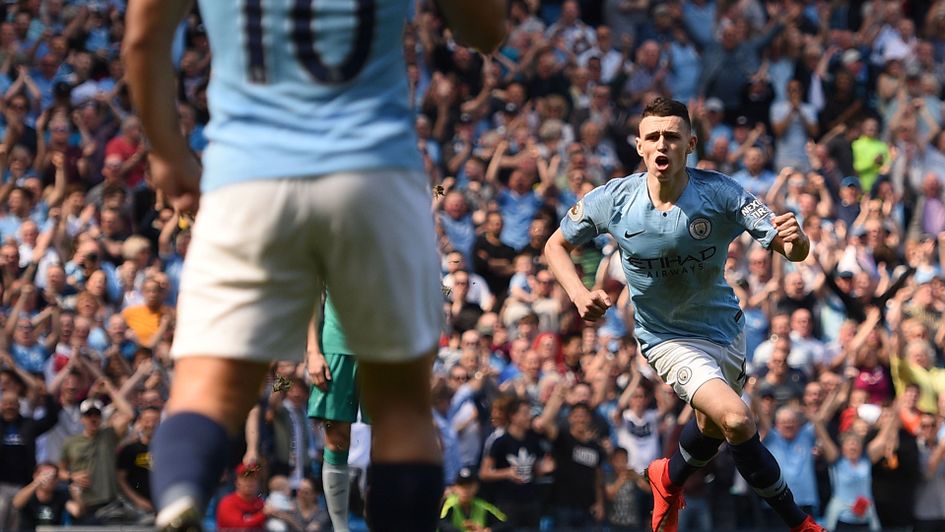 Phil Foden scores on just his second Premier League start
