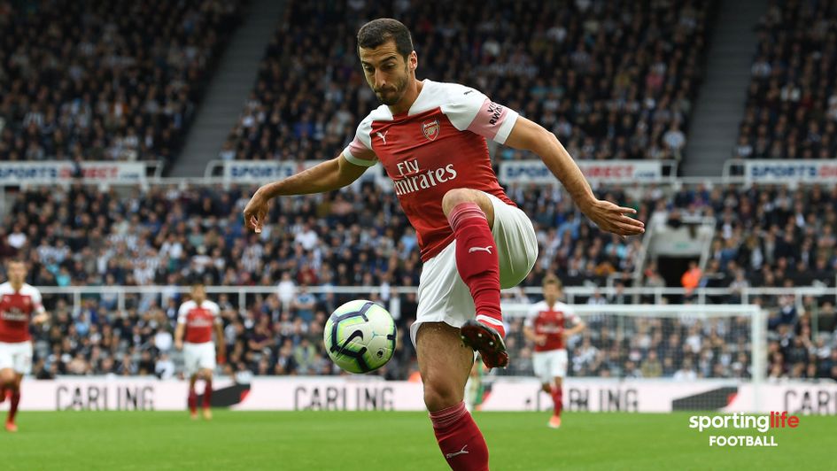 Henrikh Mkhitaryan in action for Arsenal