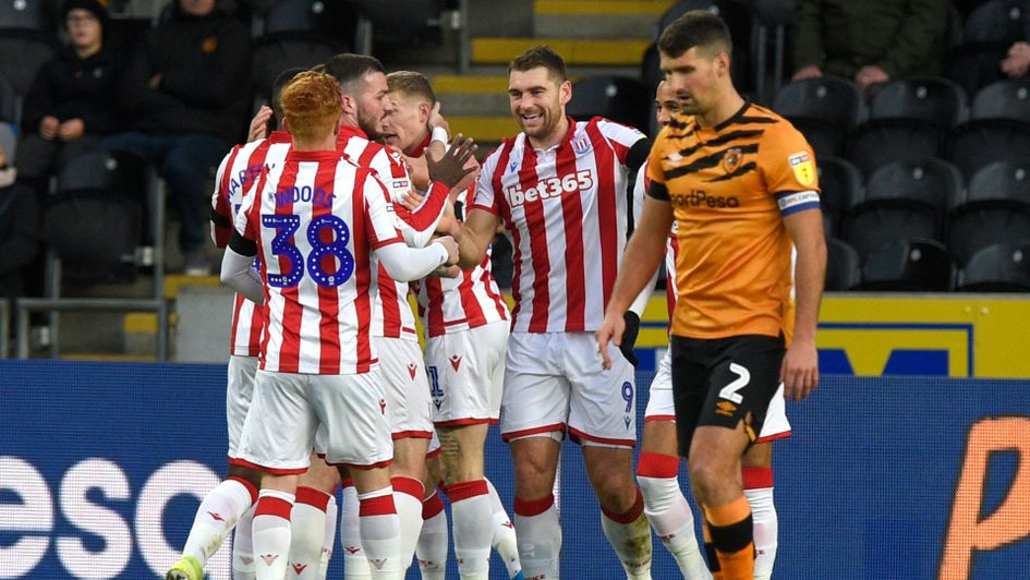 Sam Vokes celebrates his goal against Hull