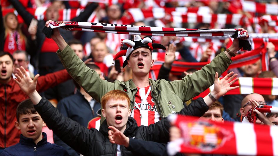 Sunderland fans in full voice
