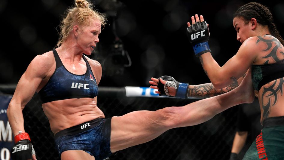 Holly Holm, left, headlines UFC Fight Night
