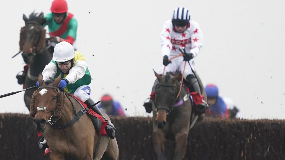 Aye Right (right) ran well in the Ladbrokes Trophy