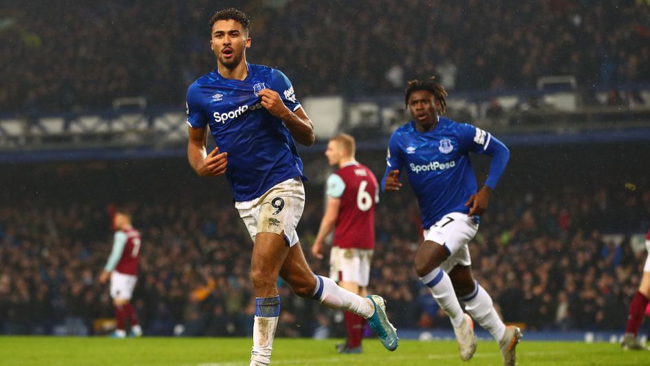 Dominic Calvert-Lewin: Everton forward celebrates his winning goal against Burnley