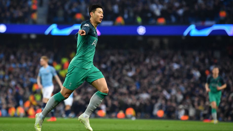 Heung-min Son: The Spurs striker scored twice at the Etihad