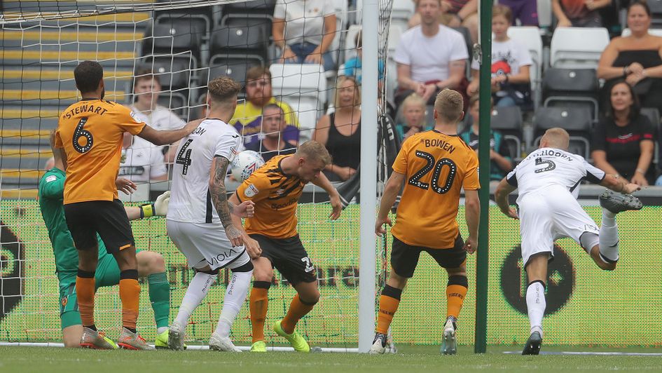 Mike van der Hoorn scores against Hull