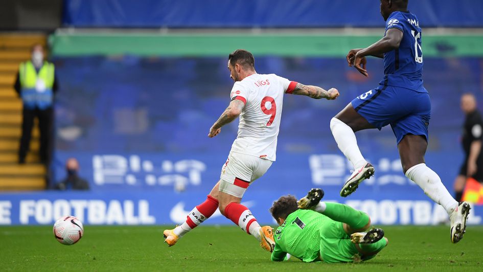 Danny Ings scores against Chelsea