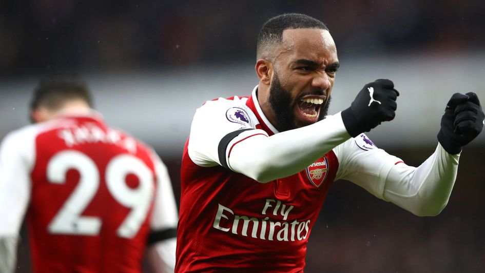 Alexandre Lacazette celebrates